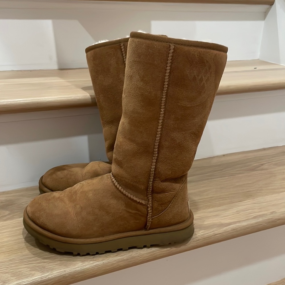 Tall chestnut uggs. Size 6